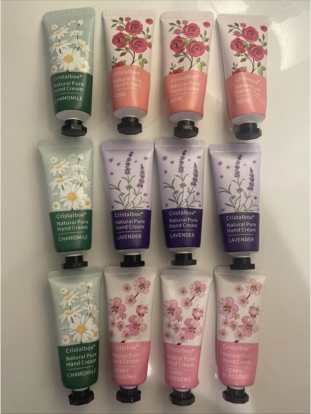 Cristalbox Natural Pure Hand Cream - Set Of 12 Sealed 20g Each